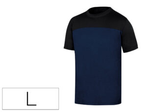T-shirt de algodao deltaplus cor azul formato l - GENOABMGT
