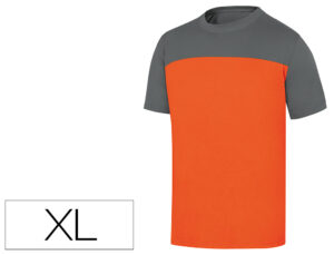 T-shirt de algodao deltaplus cor cinza laranja formato xl - GENOAGRXG