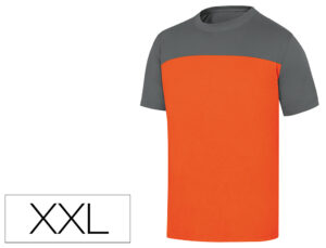 T-shirt de algodao deltaplus cor cinza laranja formato xxl - GENOAGRXX