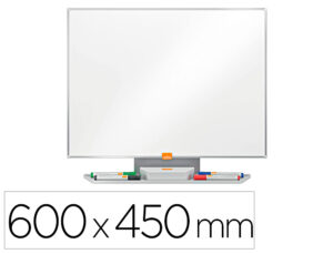 Quadro branco nobo nano clean ip pro lacado magnetico 600x450 mm