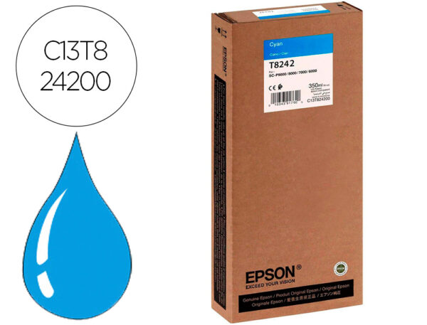 Tinteiro epson gf surecolor serie sc-p cian ultrachrome hdx/hd 350ml