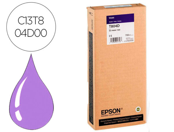 Tinteiro epson gf surecolor serie sc-p violeta ultrachrome hdx/hd 700ml