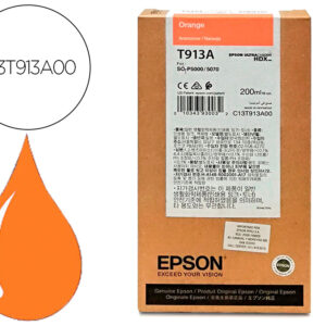 Tinteiro epson t913a orange ink 200ml