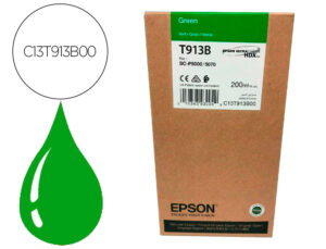 Tinteiro epson t913b green ink 200ml