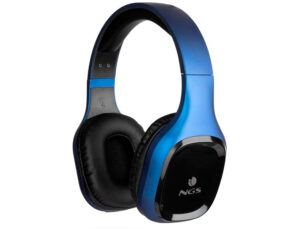 Auriculares ngs artica sloth bluetooth 5.0 com microfone diadema ajustavel bateria 10 horas cor azul