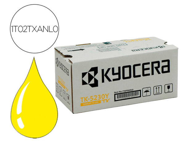 Toner kyocera mita tk-5230y amarelo 2200 pag